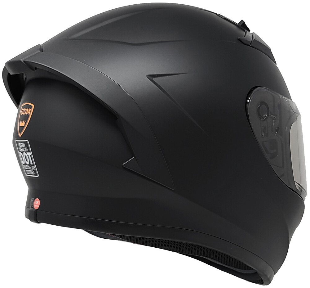 NEW GDM VENOM SUPERSONIC Bluetooth Motorcycle Helmet Matte Black S M L XL XXL