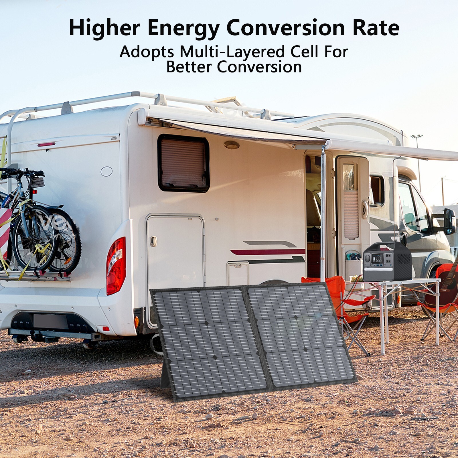 Solar Panel Kit Portable Foldable 110W 220W 400W 440W for Ecoflow Power Station