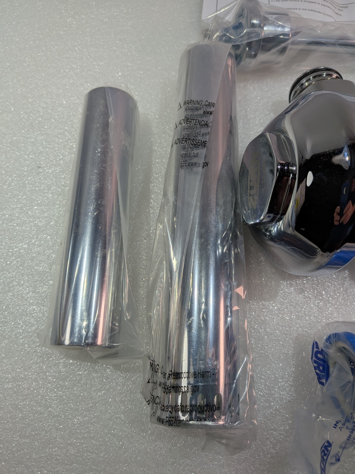 Zurn Z6000AV-HET AquaVantage Exposed Closet Flush Valve 1.28 GPF Chrome