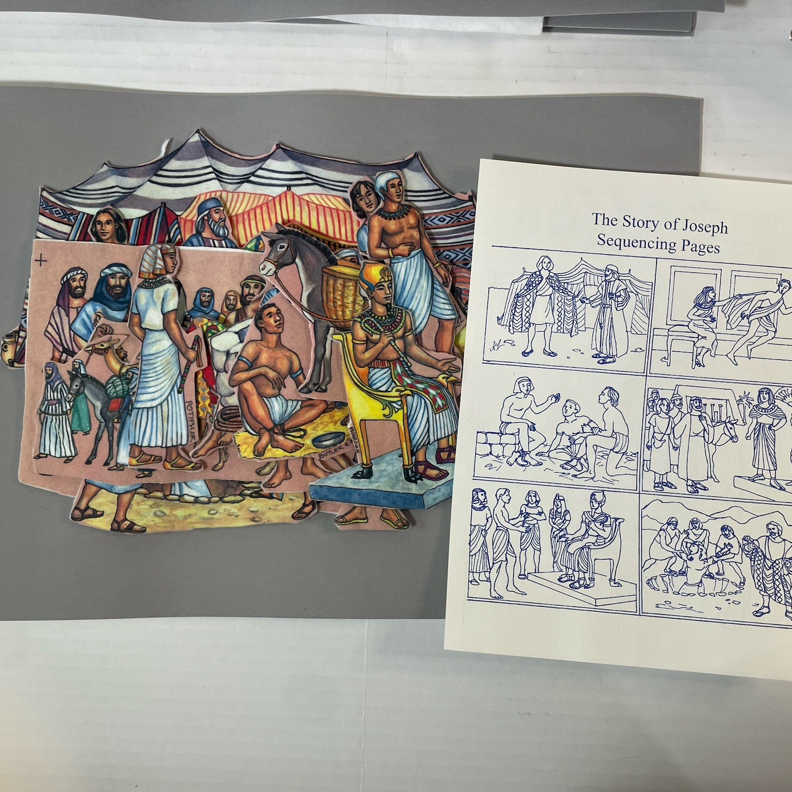 Bible Story Felt Flannel Board Sunday Home School 4 Stories Joseph David Daniel