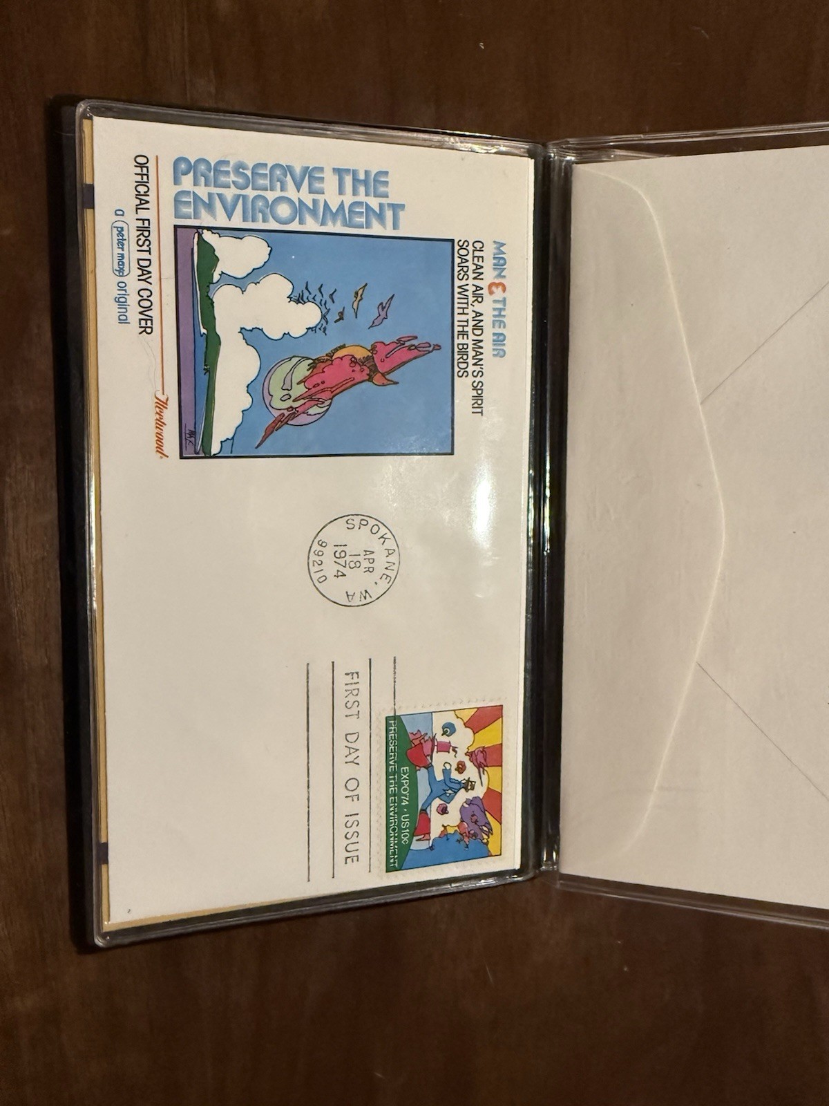 Official Peter Max First Day Covers 1974