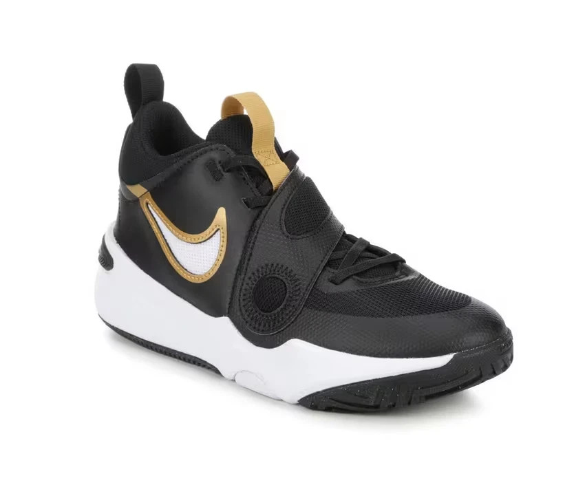 Nike Kids' Grade School Team Hustle D11 Shoes (Black, Size 12C, 13C, 5Y, 6Y, 7Y)