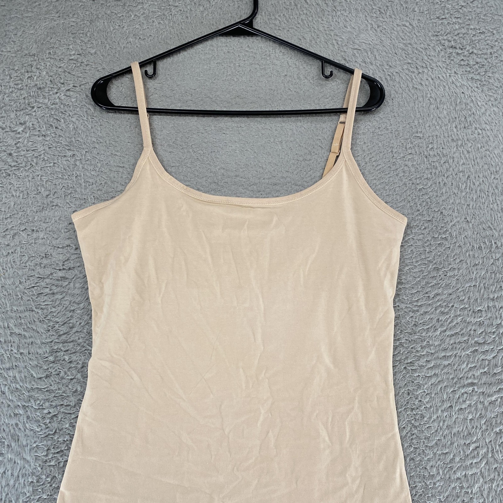 Pact Cami Tank Top Womens Large Beige Organic Cotton Minimalist Capsule Camisole