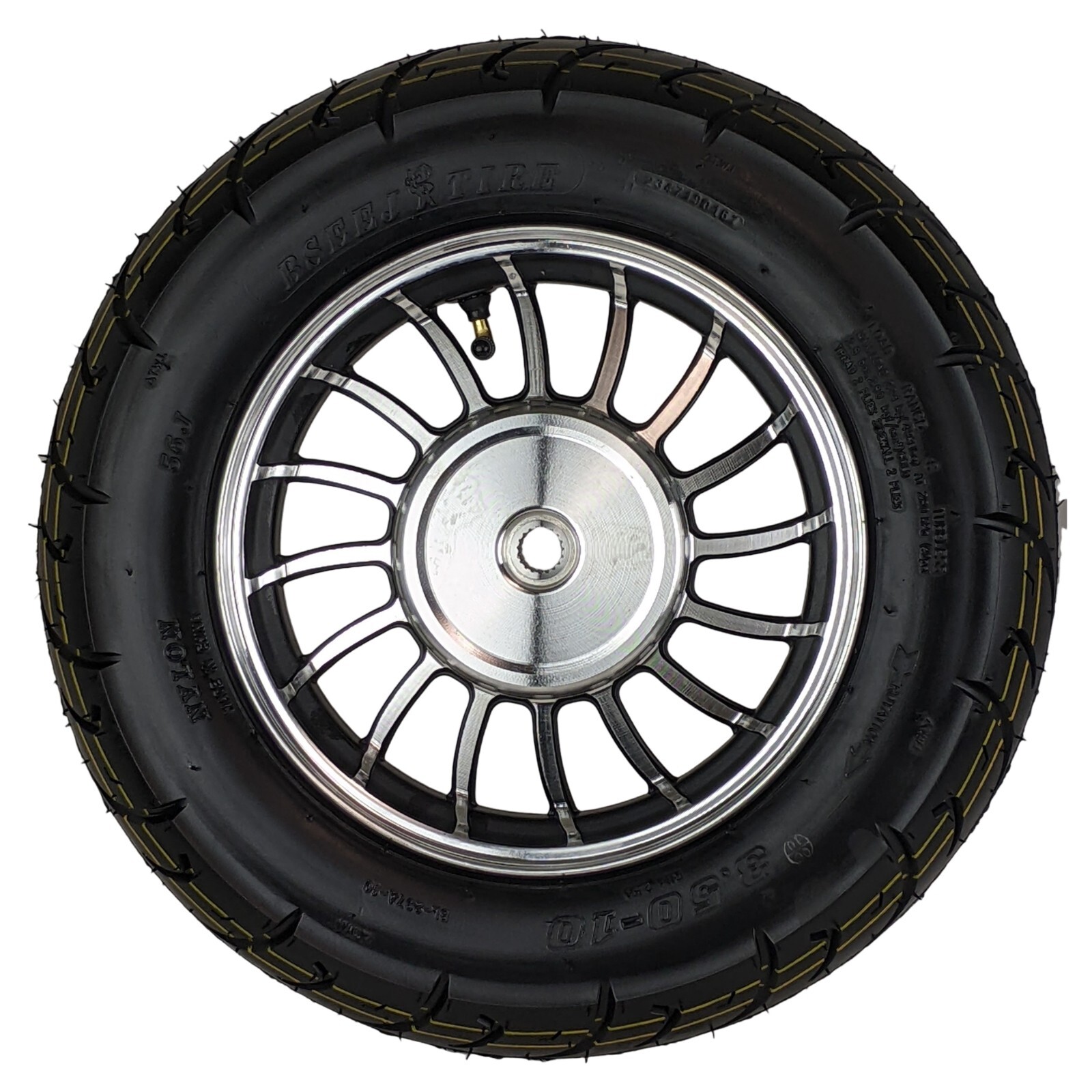 10" Inch Rear Wheel and 3.5-10 Tire Assembly 50cc Scooter Moped GY6 TaoTao