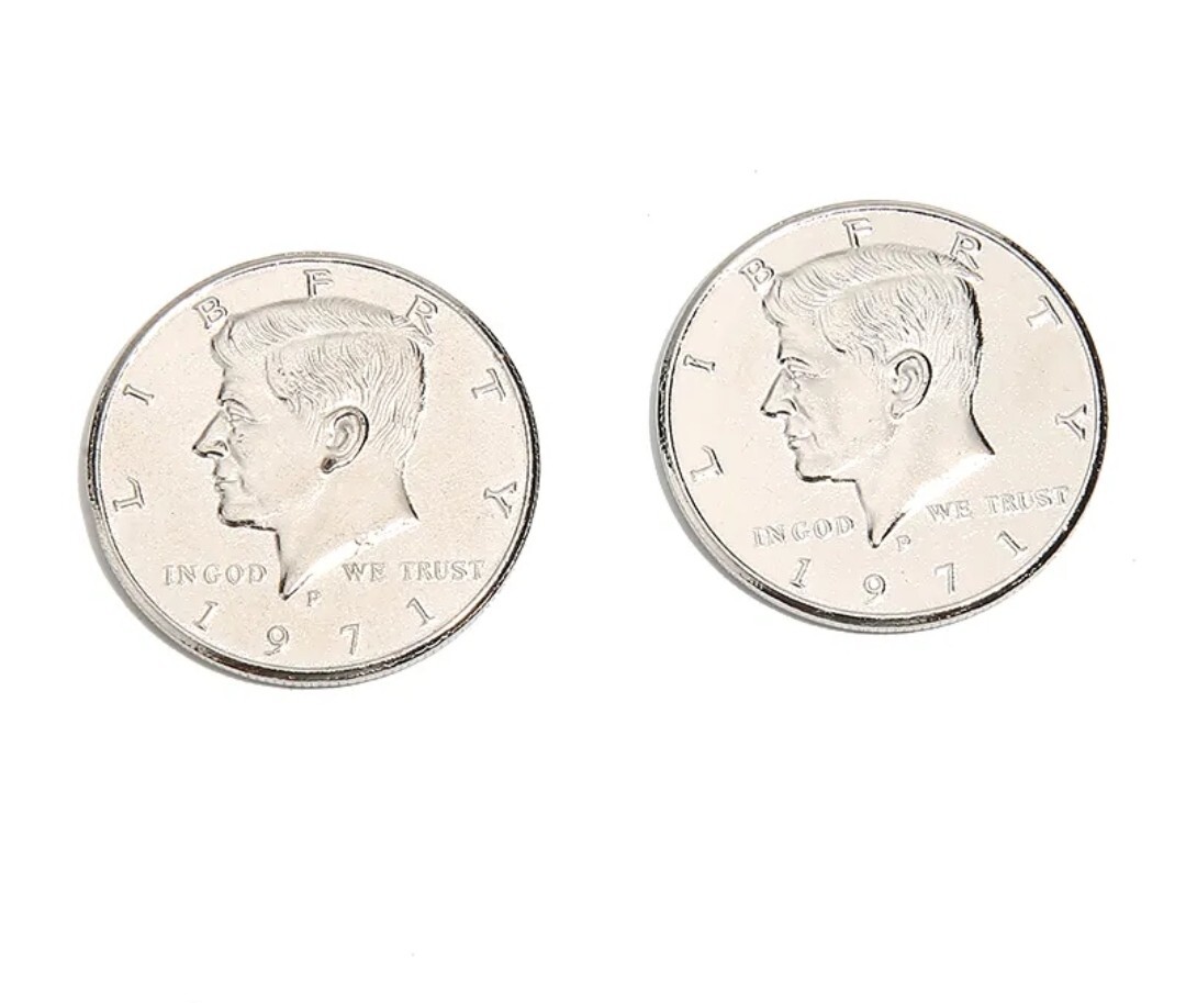 Magic Trick Gimmick Coin Double Headed Half Dollar T2