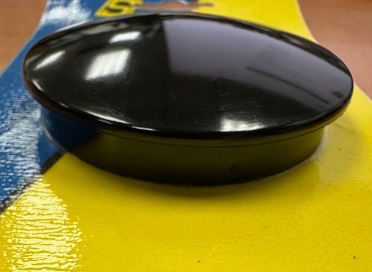 Steering wheel center cap 28591 black plastic 2-1/2 inch center hole boat marine