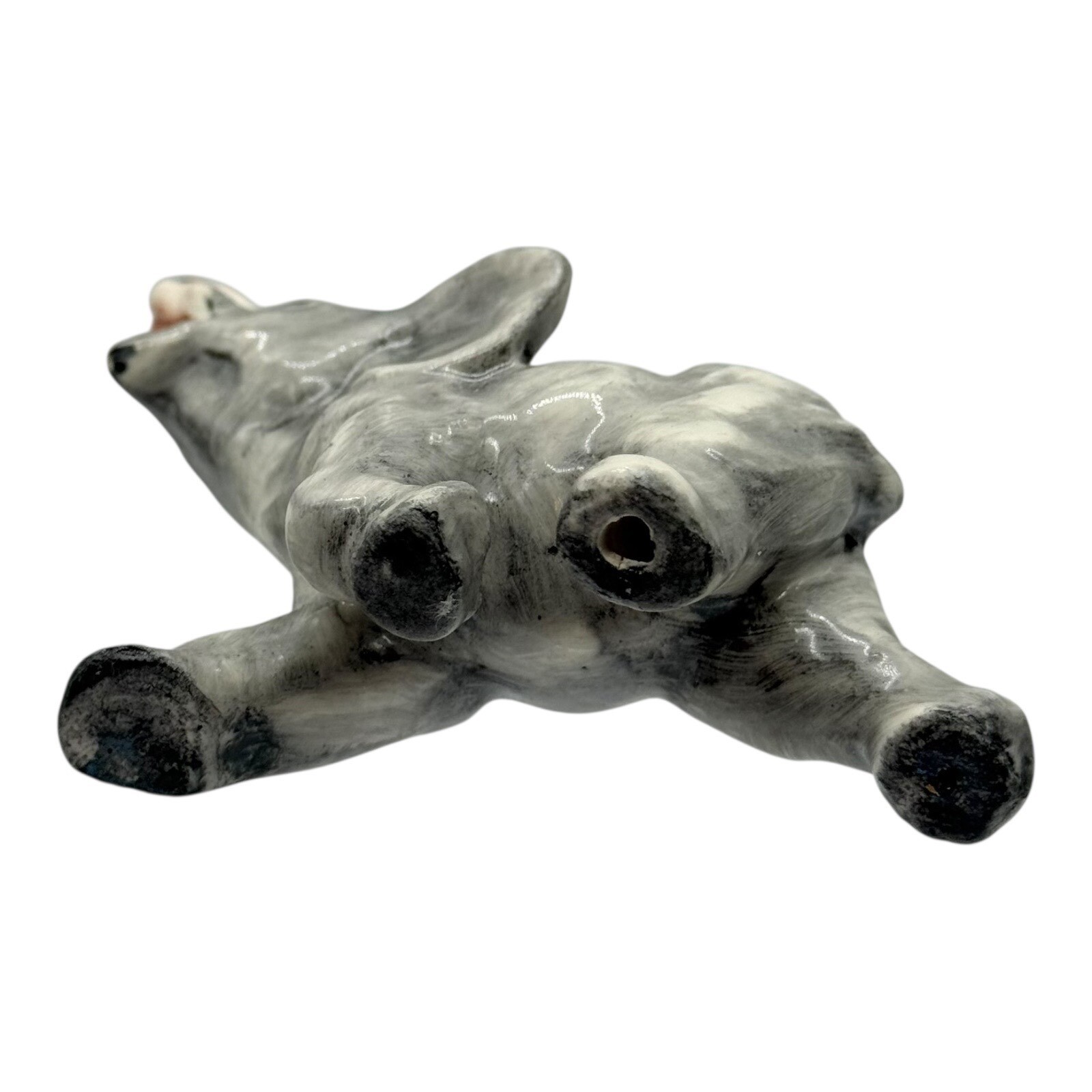 Elephant Figurine Statue Trunk Up Good Luck Decor Animal Vintage Collectible