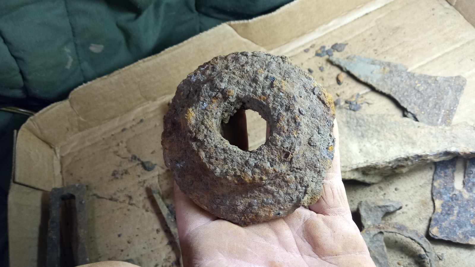 Dug civil war 30 lbs lot of Iron relics from Fort Backcreek Hedgesville WV relic