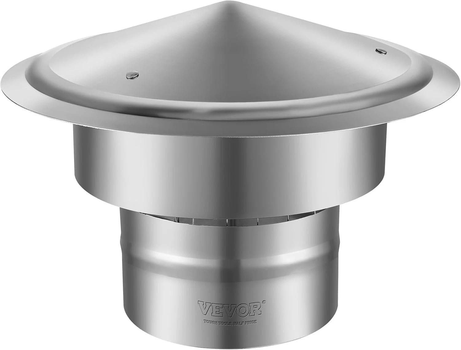 6 inch Chimney Cap - All-Weather Stainless Steel with Reinforced Hardware, Ea...