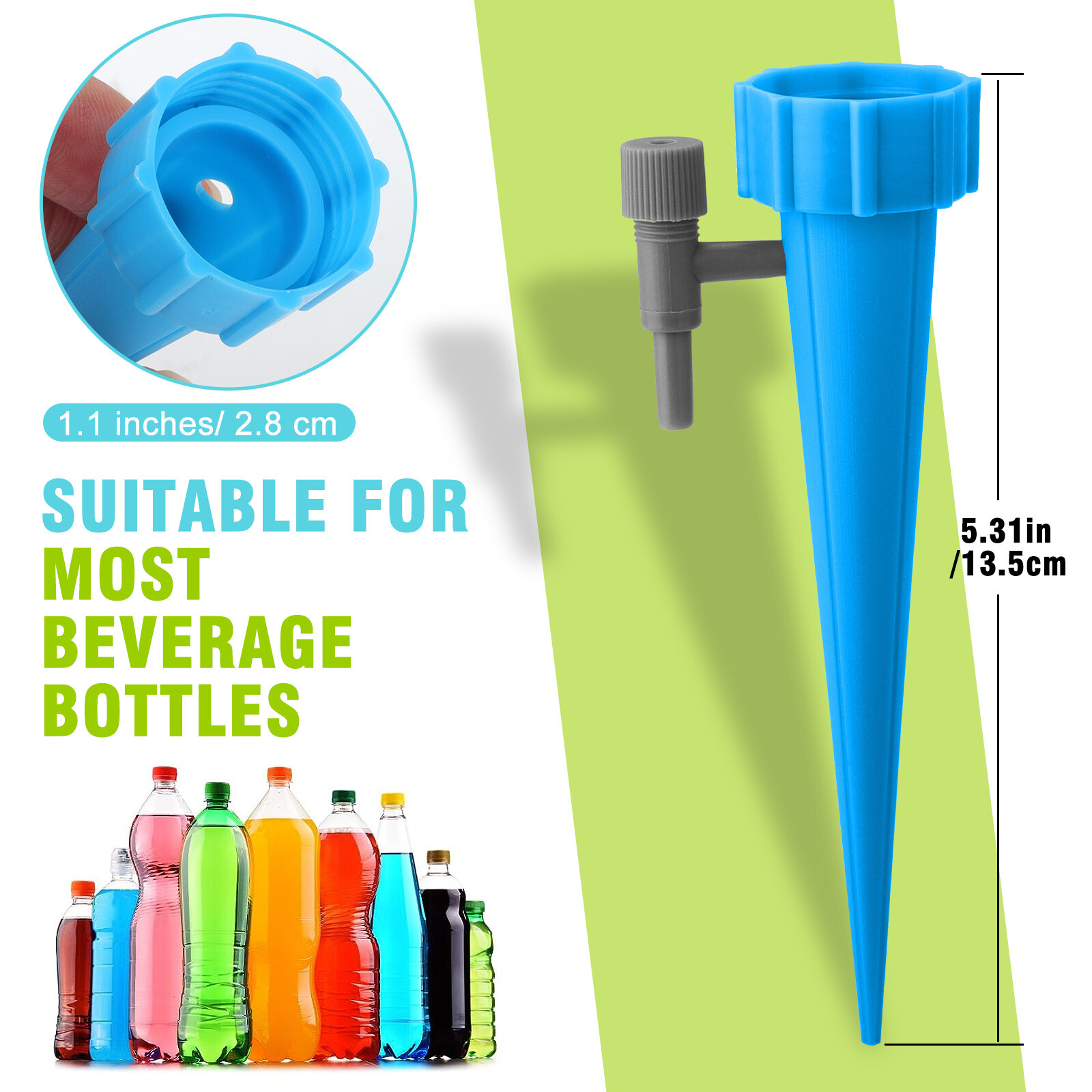 24Pcs Self Watering Spikes Automatic Irrigation Watering Drip System for Plants