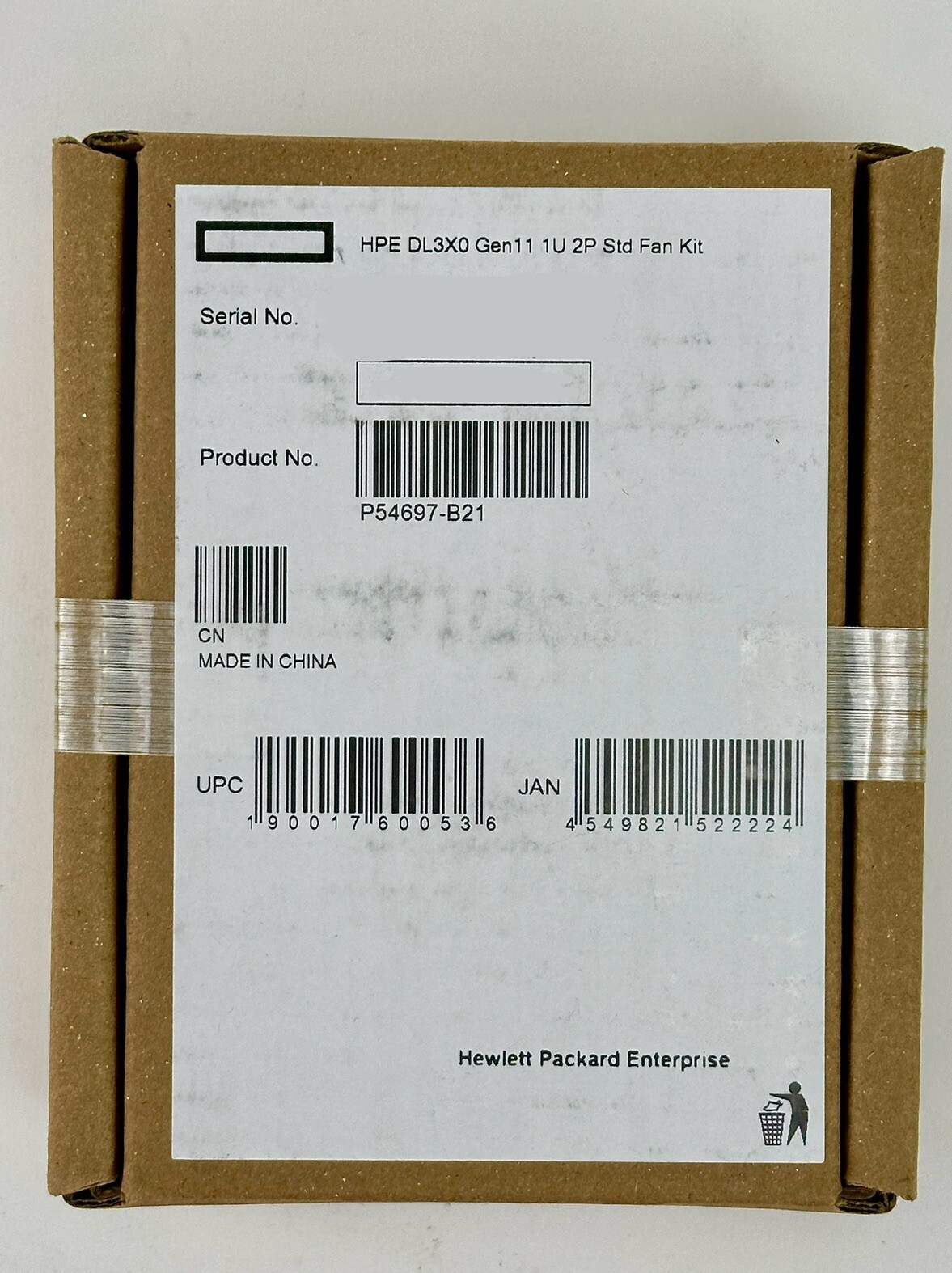 HPE DL360 DL320 DL3X0 Gen11 1U 2P Standard Fan Kit P54697-B21 Contains 2x fans