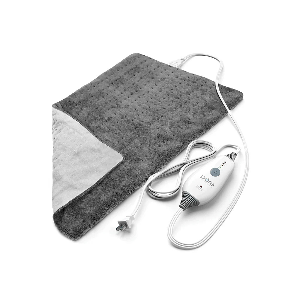 Pure Enrichment PureRelief Deluxe Heating Pad 12"x24" – Gray