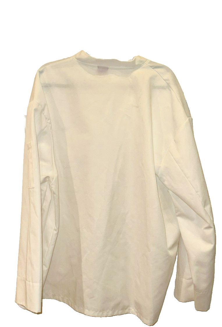 Chef jacket made in USA Traditional Chef Coat White 100% Midweight Cotton 3XL