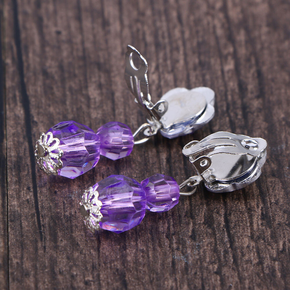 8 Pairs Girl Jewelry Toy Clip On Earrings for Girls Girls Birthday Party Favor