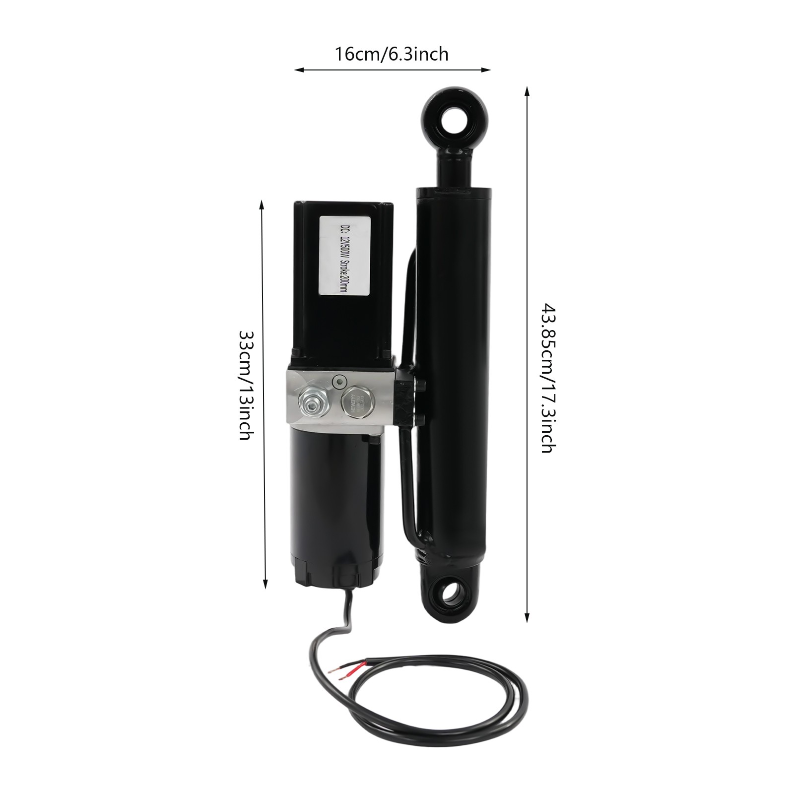 Electric Hydraulic Cylinder Actuator Electric Linear Actuator 2 Ton/4409lb 200mm