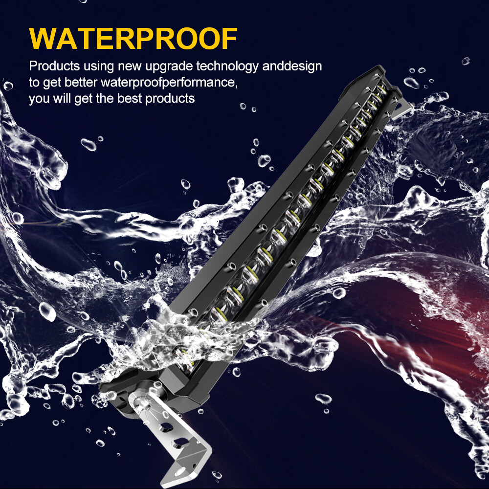 For Can-am Maverick X3 XDS XRS Roof 50" Curved LED Light Bar+RGB 4" Pods +Wire