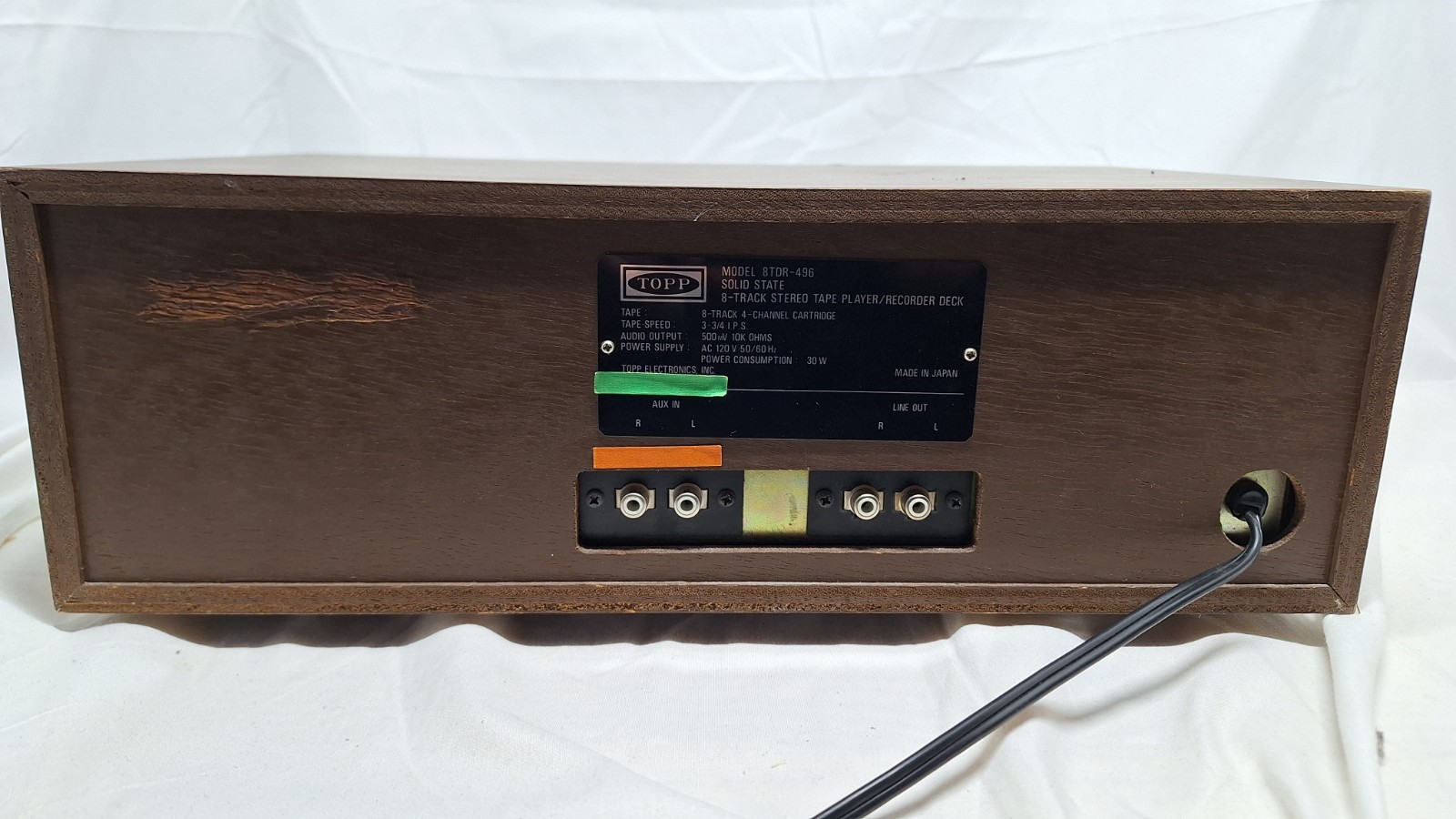 TOPP Juliette 8 Track Player Recorder 8TDR-496 Tested Works