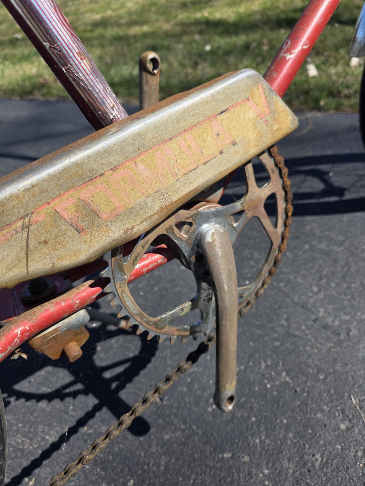 1969 Montgomery Wards Formula V original Survivor Flamboyant red 69 Muscle Bike