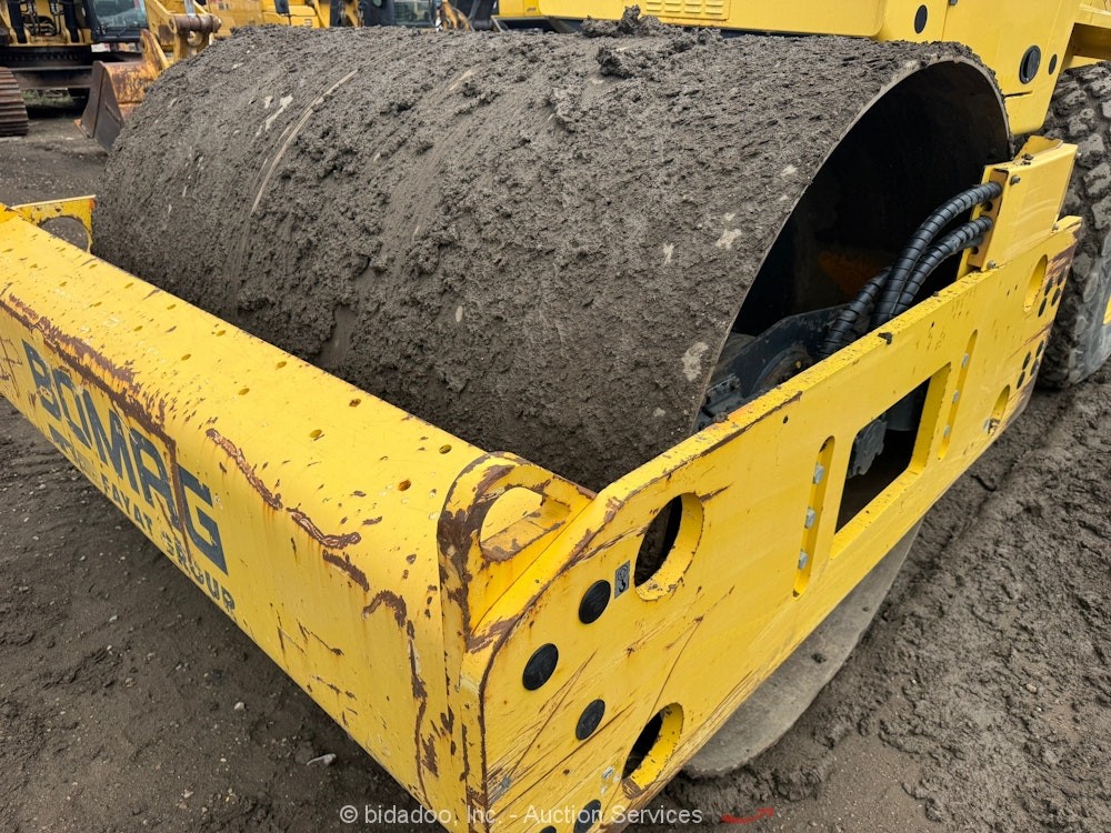 2012 Bomag BW211D-40 84" Smooth Single Drum Roller Vibratory Compactor bidadoo