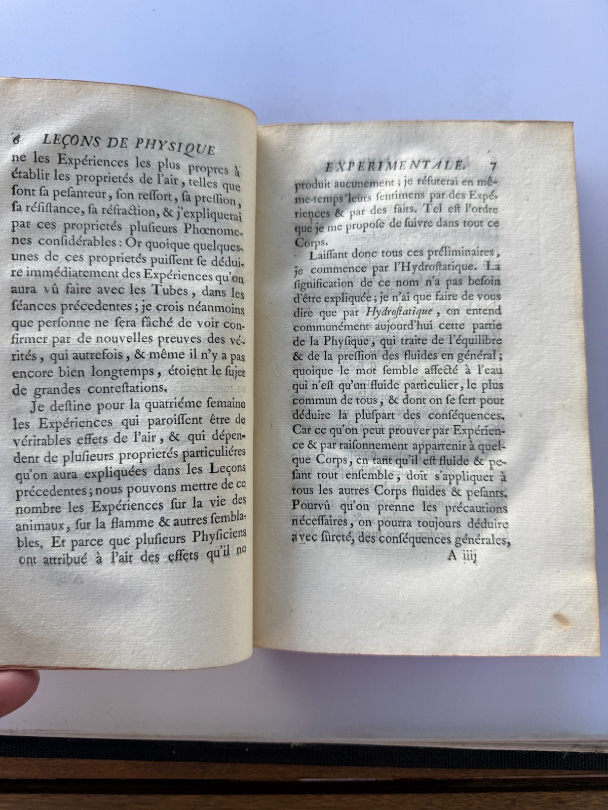 1742 LECONS DE PHYSIQUE EXPERIMENTALE SUR DE EQUILIBRE 6 PLATES VG+ CONDITIONS