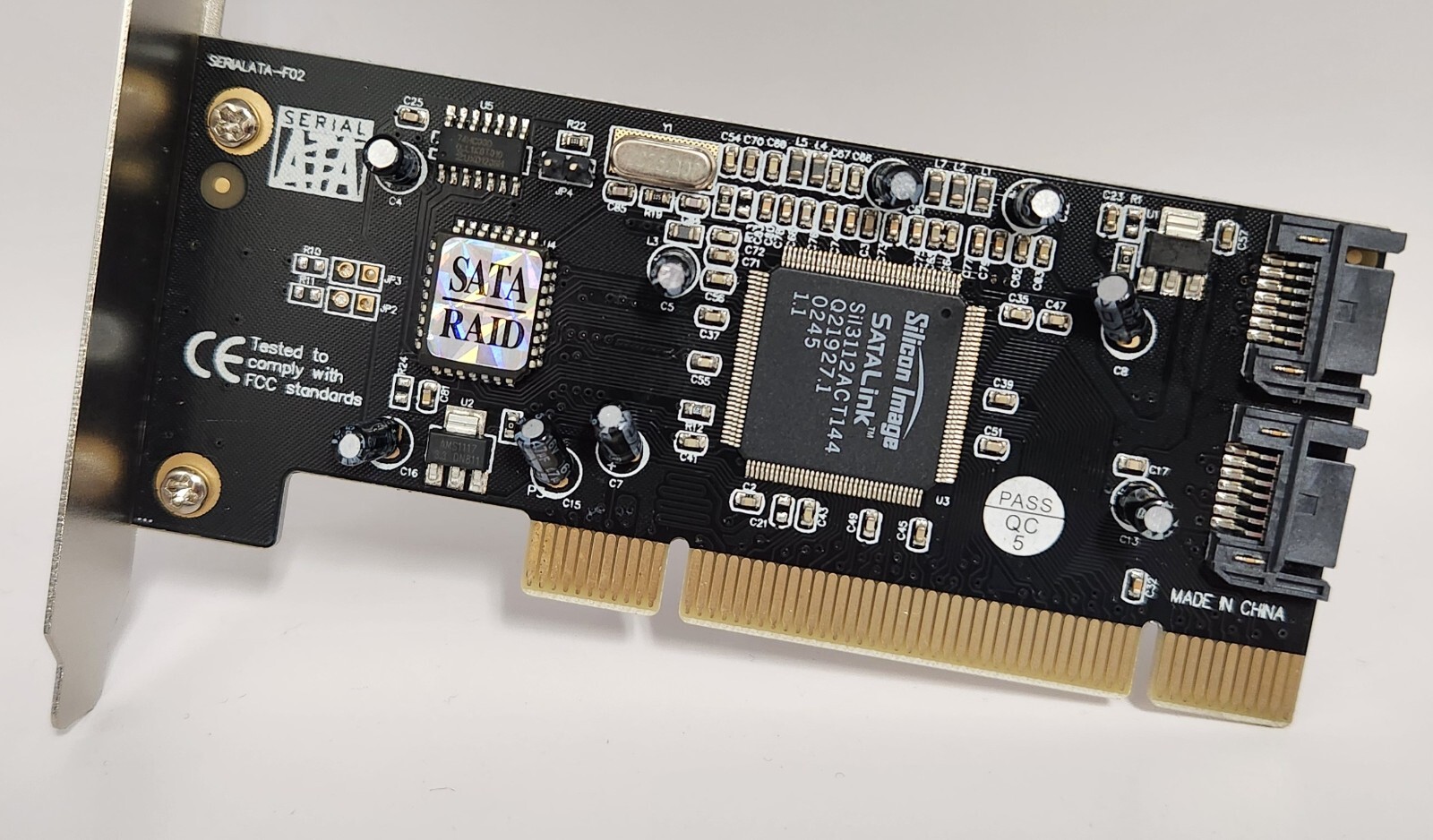 Serial ATA two-port SATA PCI card (SiI3112 sil3112 chipset)