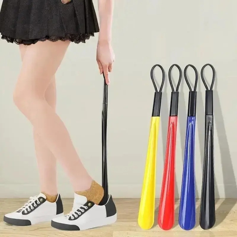 1pc Extra long flexible plastic shoe horns do not require bending durable shoe s
