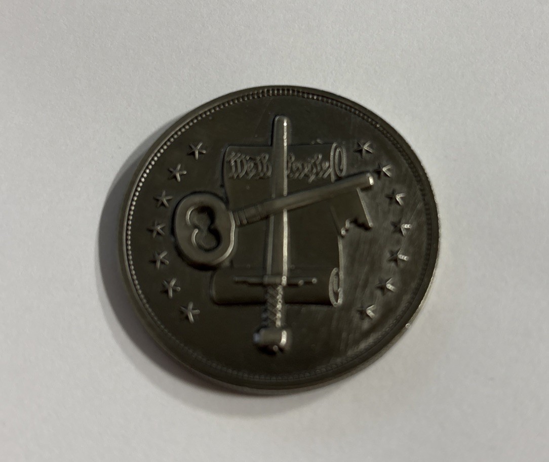 BioShock Infinite Columbia 1.5" Silver Eagle Collectible Coin