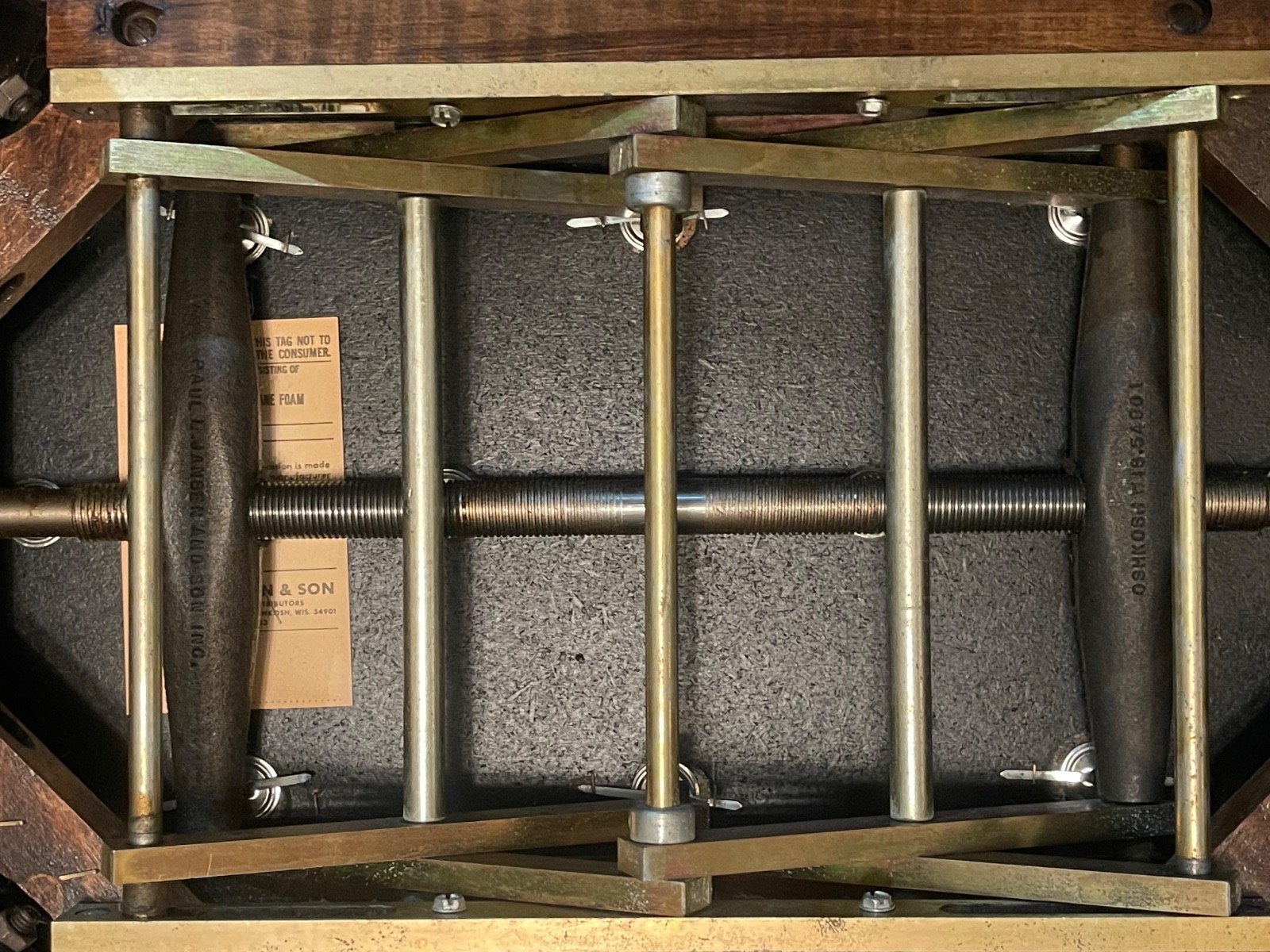 Vintage Paul L. Jansen Flagship Adjustable Artist Piano Bench – Excellent Cond