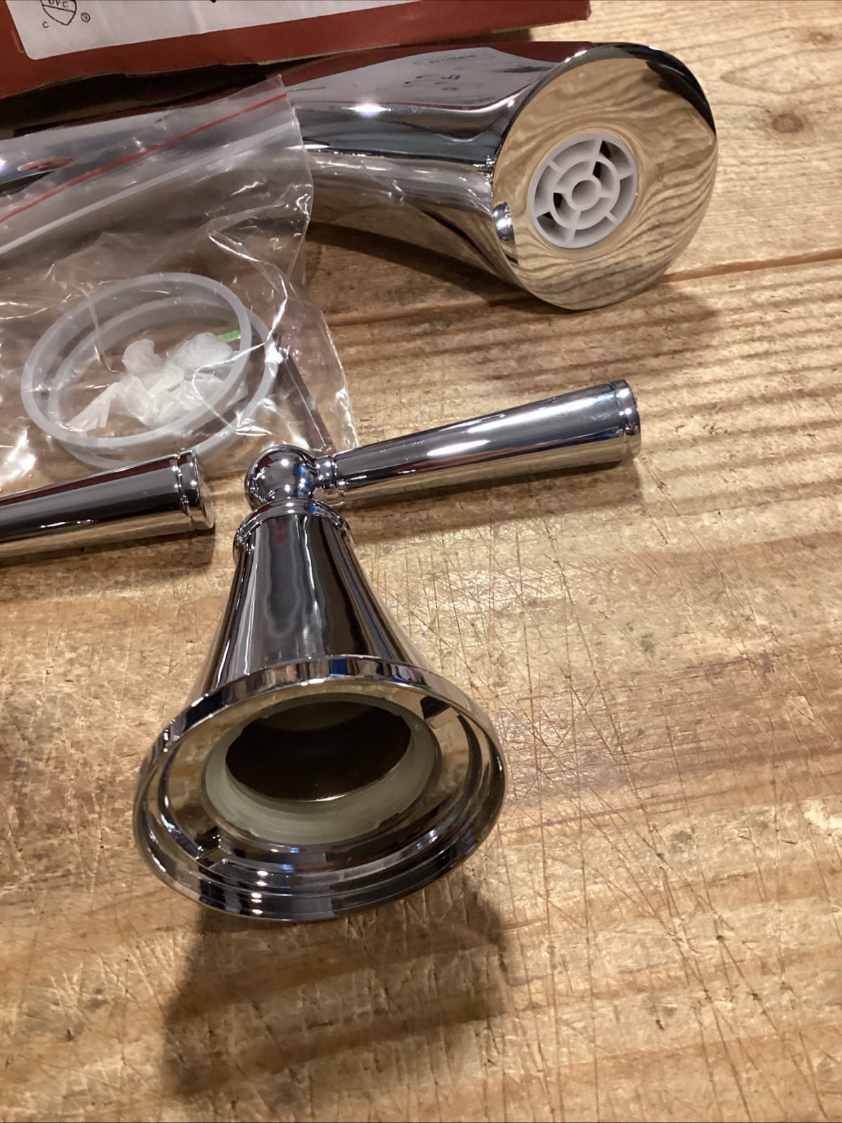 Pfister Saxton 2-Handle Deck-Mount Roman Tub Faucet Trim Kit Polished Chrome New