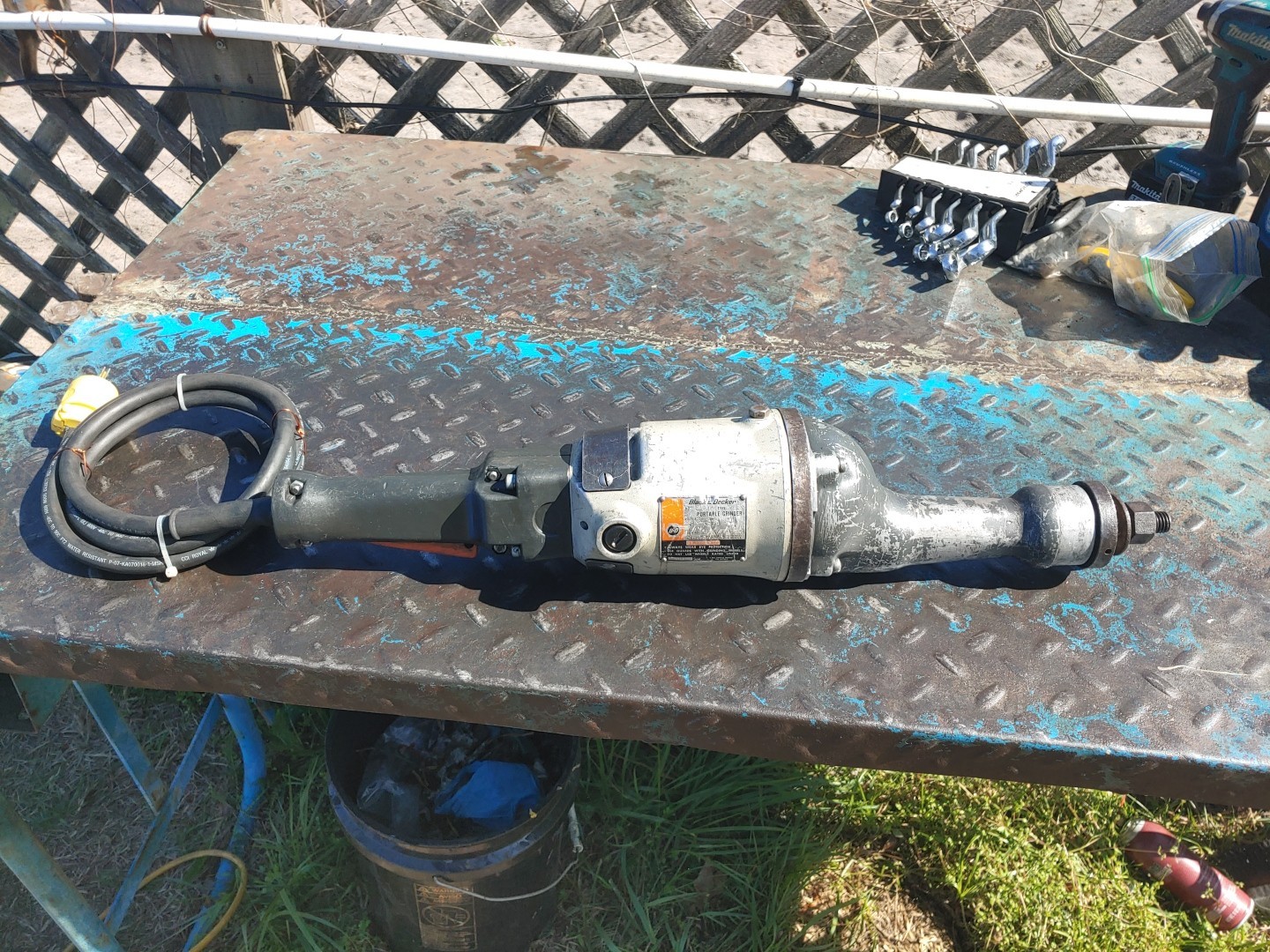 BLACK & DECKER No. 4277, 6" STRAIGHT DIE GRINDER,  USA, SERVICED.