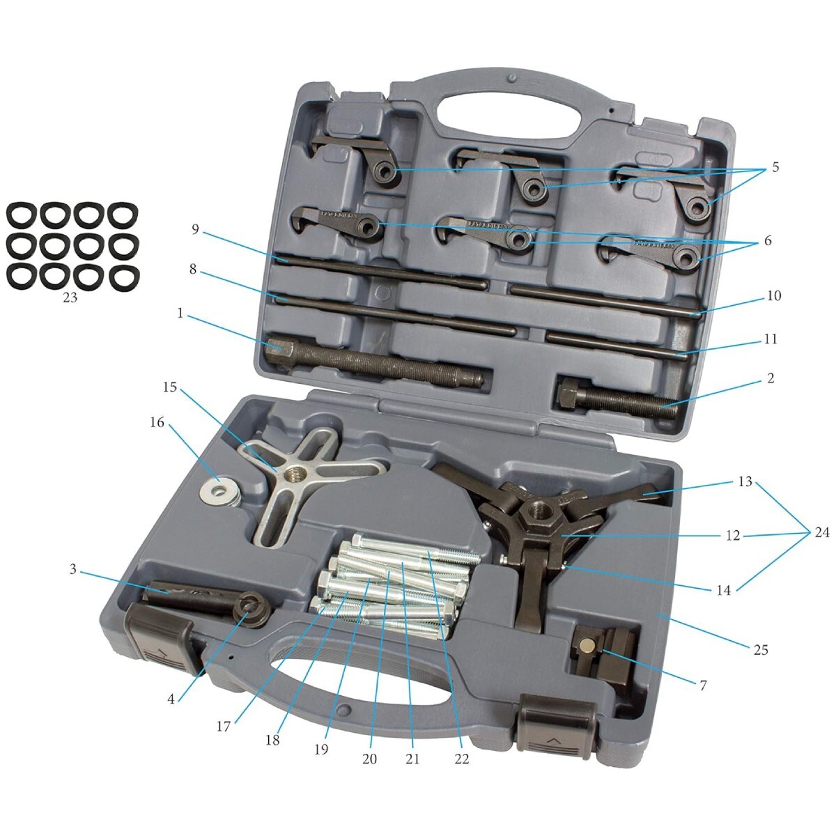 Lisle 54810 Master Harmonic Balancer Puller Kit