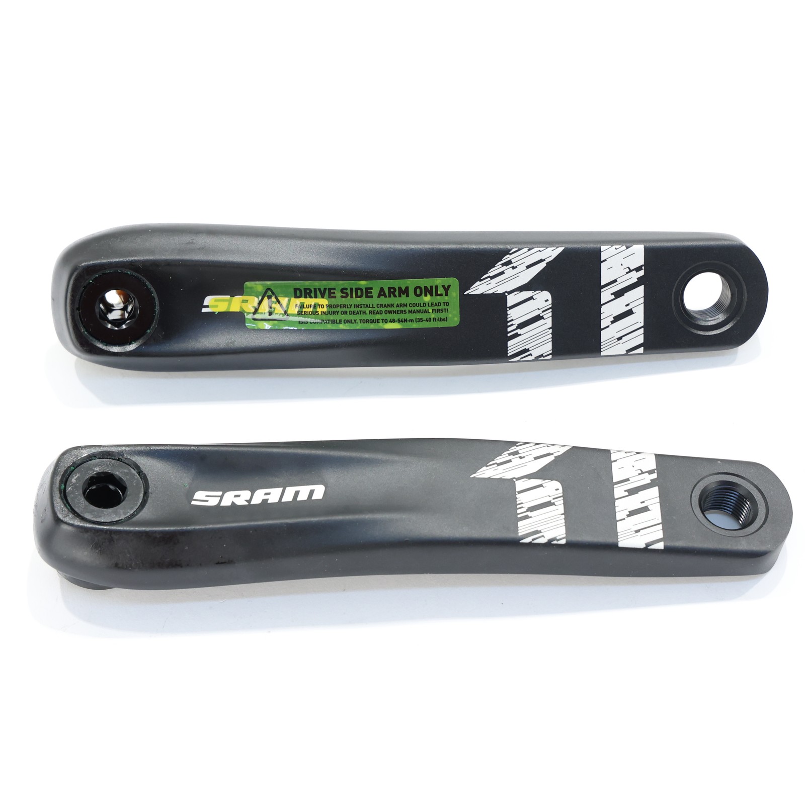 SRAM X1 E-MTB Crank Arm Set 165mm, ISIS, Black