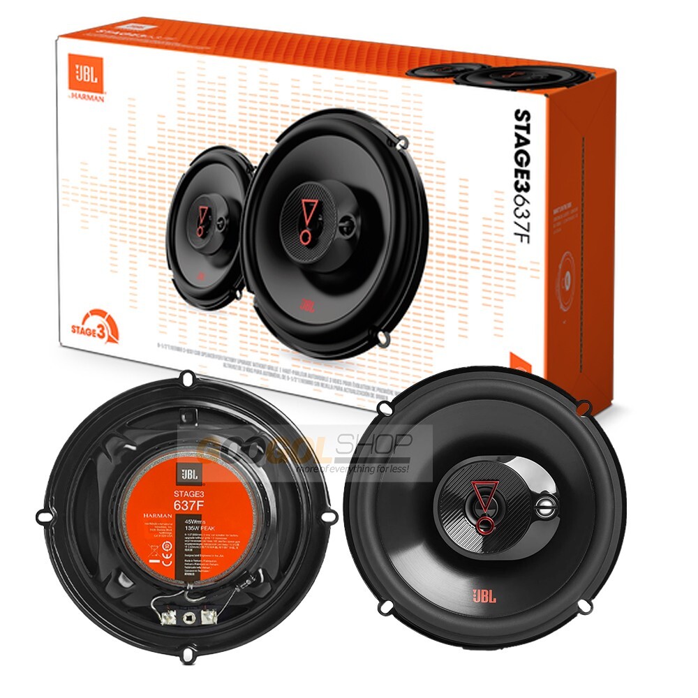 JBL Stage3 Series 6.5" Component/Coaxial Car Speakers for 2008-2022 Honda Accord