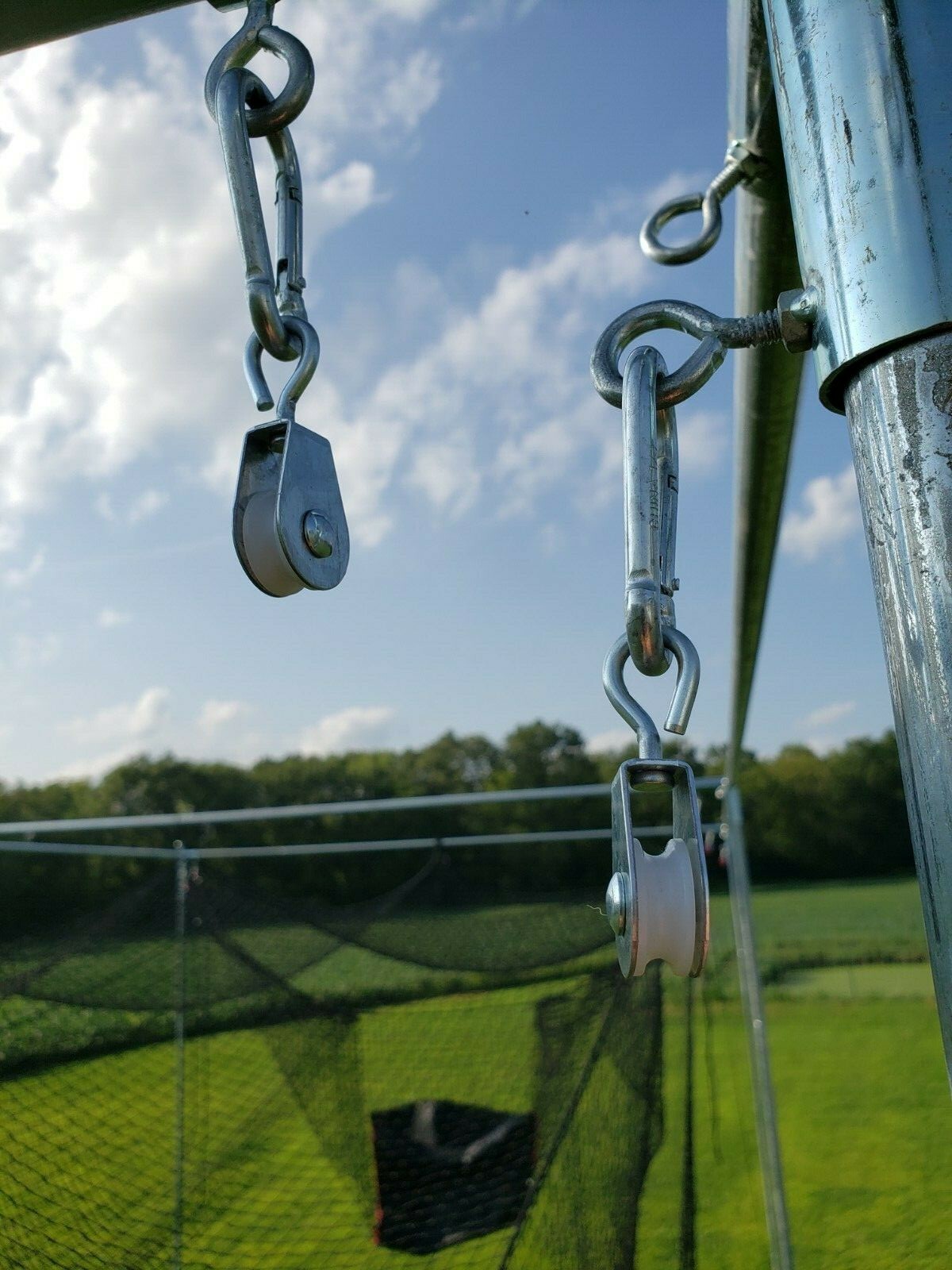 Batting Cage Frame Kit 10' x 10' x 40' EZ UP & DOWN Baseball Softball Frame Kit