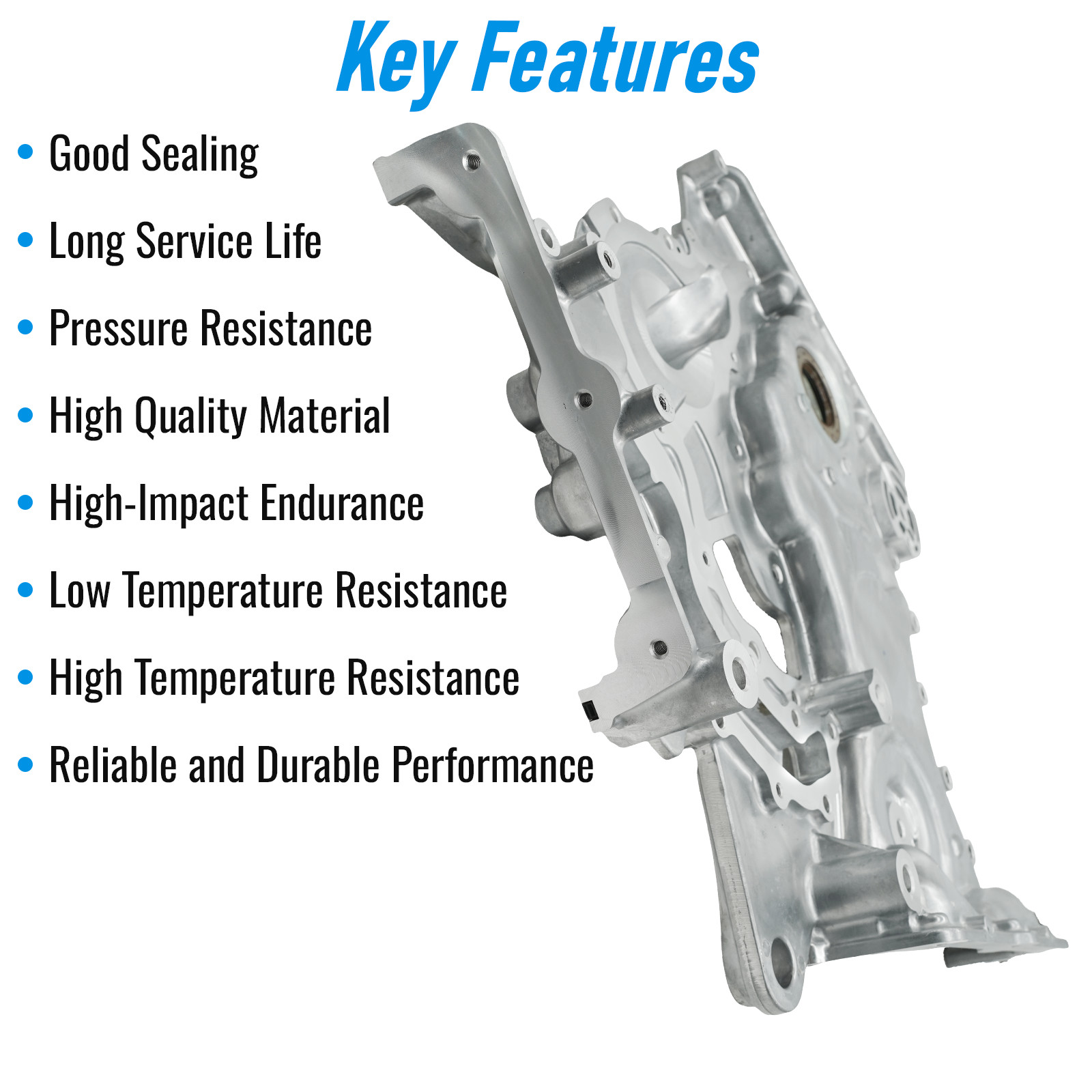 New 68079232AB Timing Chain Cover Compatible with Jeep Wrangler 3.6L 2012-2018