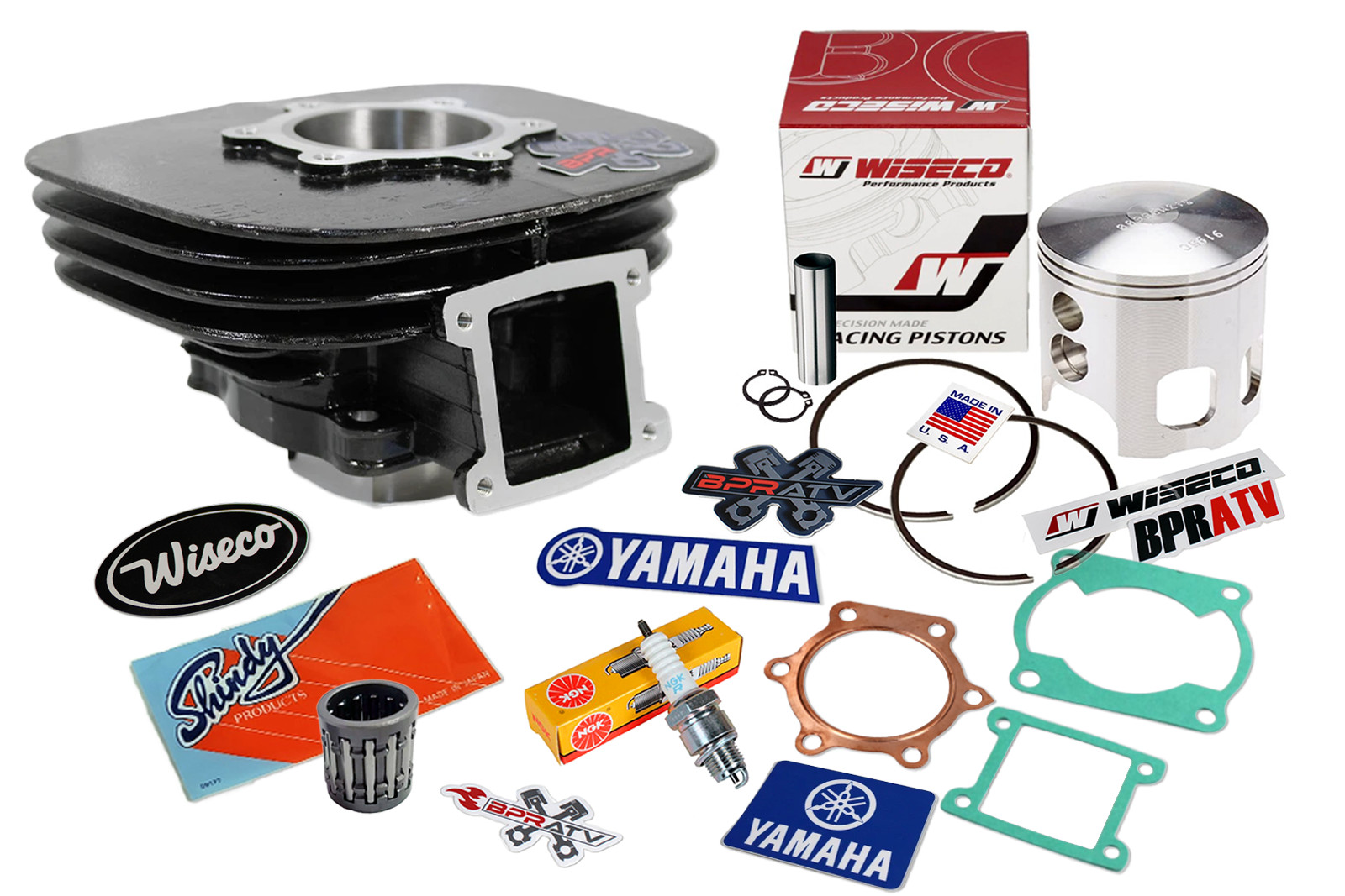 Yamaha Blaster YFS 200 Top End Rebuild Kit 66mm Wiseco Piston Cylinder 88–06 New