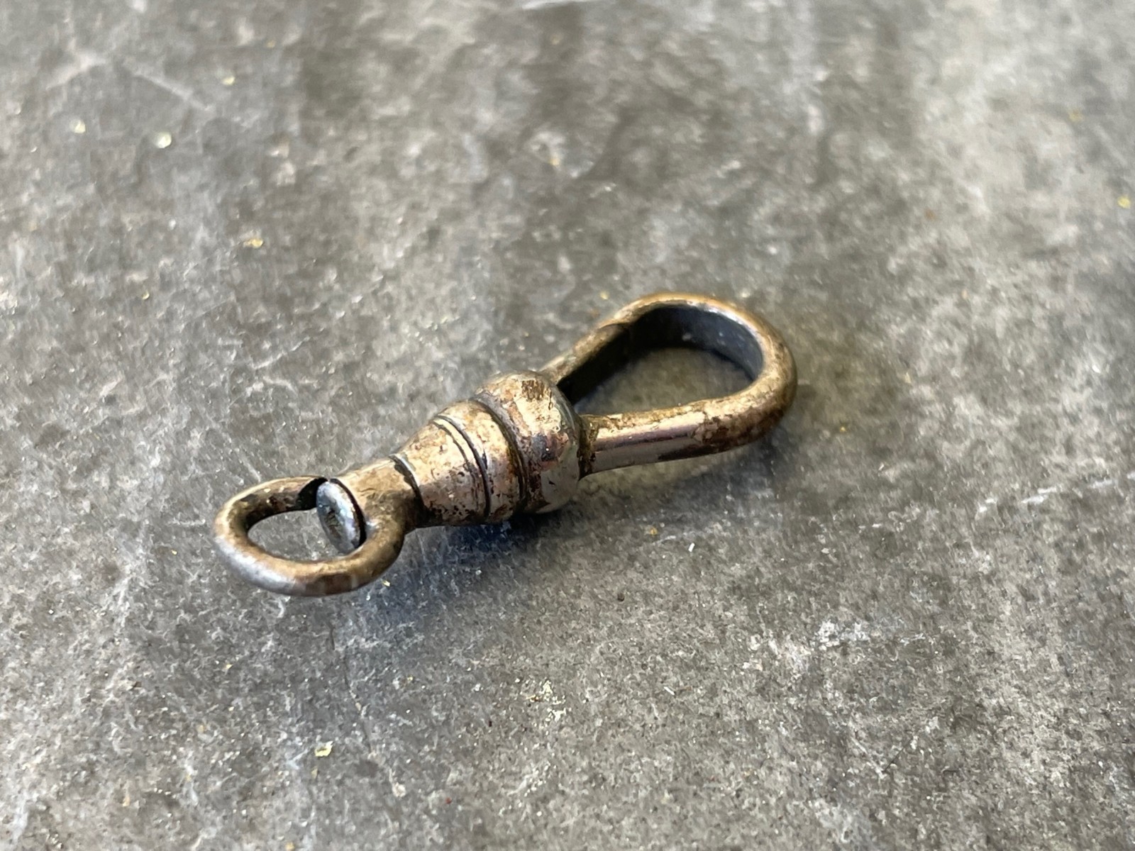 Harvest Repair Vintage Dog Clip Swivel Clasp Silver Tone for Pocket Watch Chain