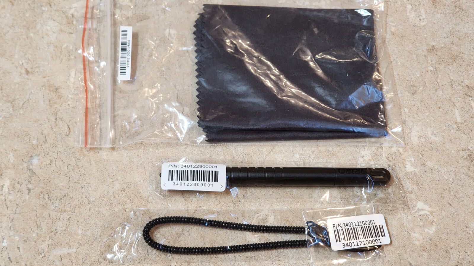 NEW Genuine Getac S410 Laptop Stylus 340122800001 + Tether Cord Touch Screen Pen