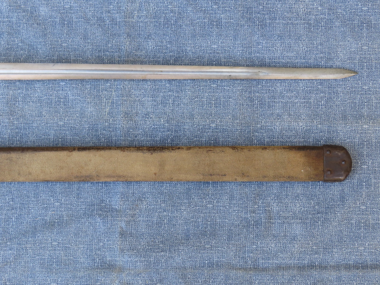 WWI US MODEL 1913 PATTON CAVALRY SWORD w SCABBARD DATED L.F.&C. 1918 EXCELLENT