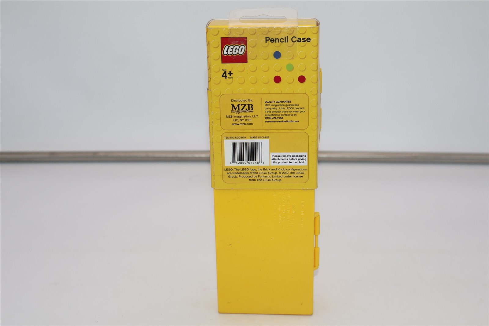 2012 LEGO Pencil Case - YELLOW - NEW