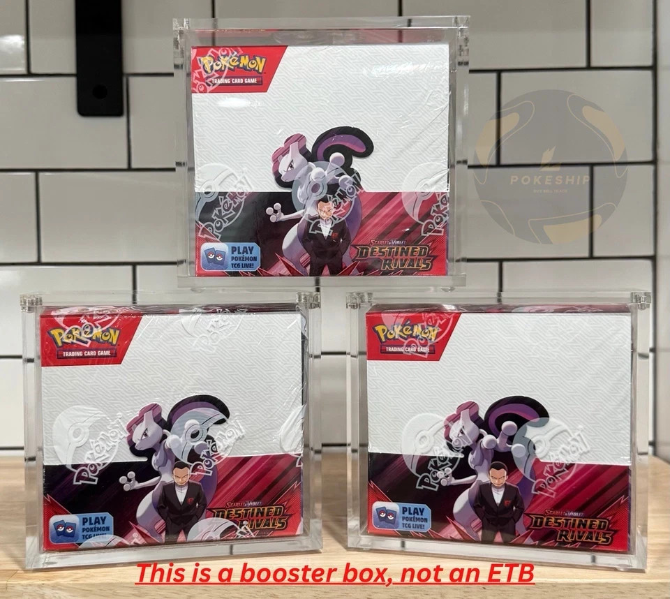 Pokemon Magnetic Booster Box Acrylic Case! Pokémon Card Protective Display!