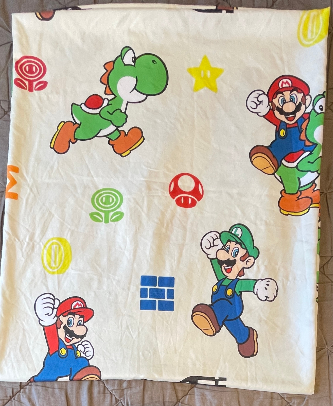 Super Mario Bros Full Sheet Set | Flat & Fitted Sheets | Some Snags