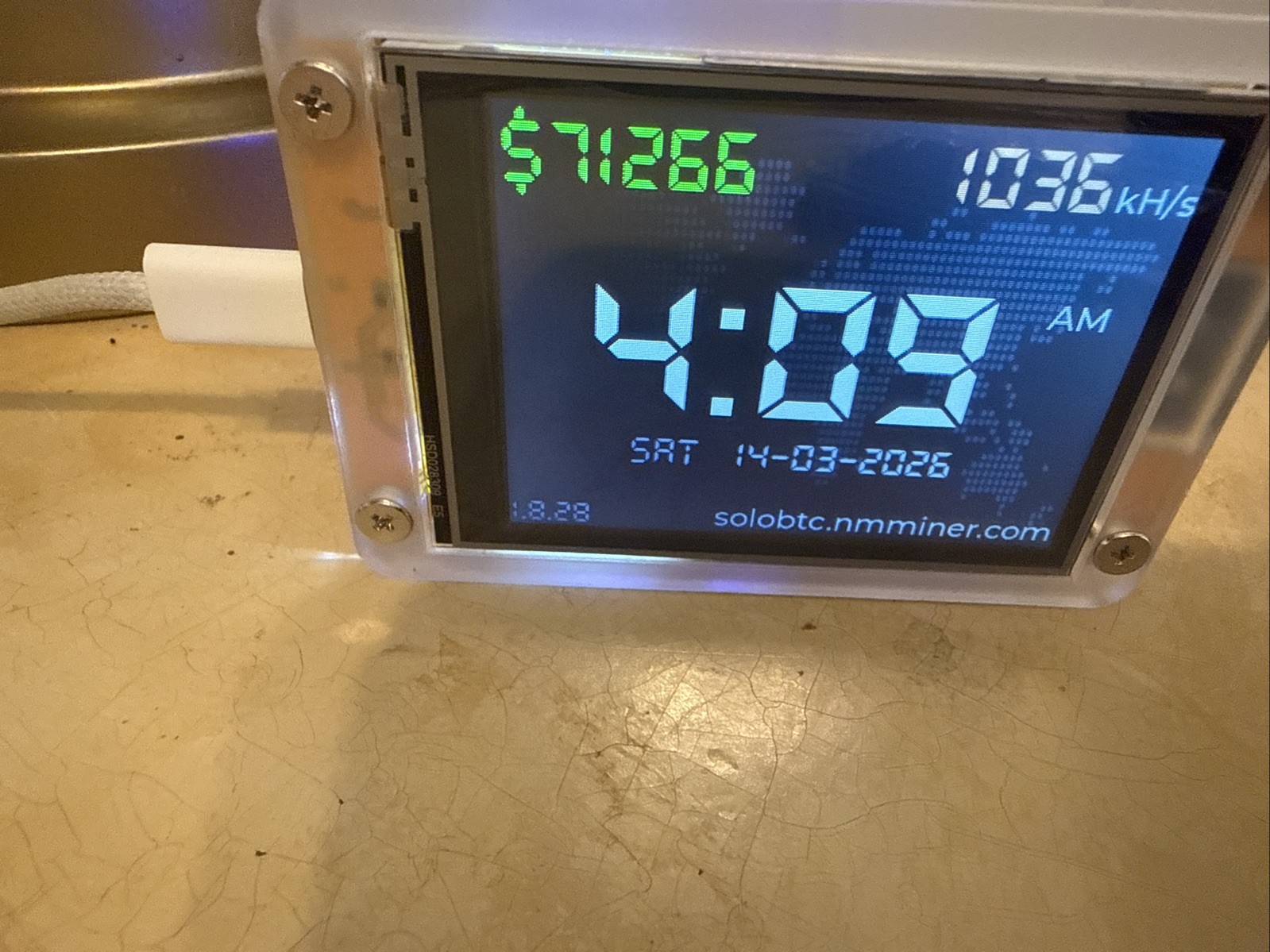 NEW NM MINER ONE SHOT V2 - SOLO BIT COIN LOTTERY MINER QTY 1