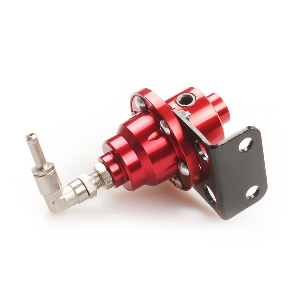 Aluminum Universal Adjustable Fuel Pressure Regulator + Gauge+ Fitting Kit