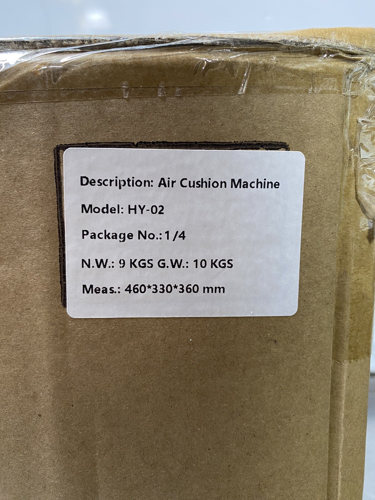 Air Cell, HY-02 Air Cushion Bubble Maker Machine, Air Pillow inflator + 2 Rolls