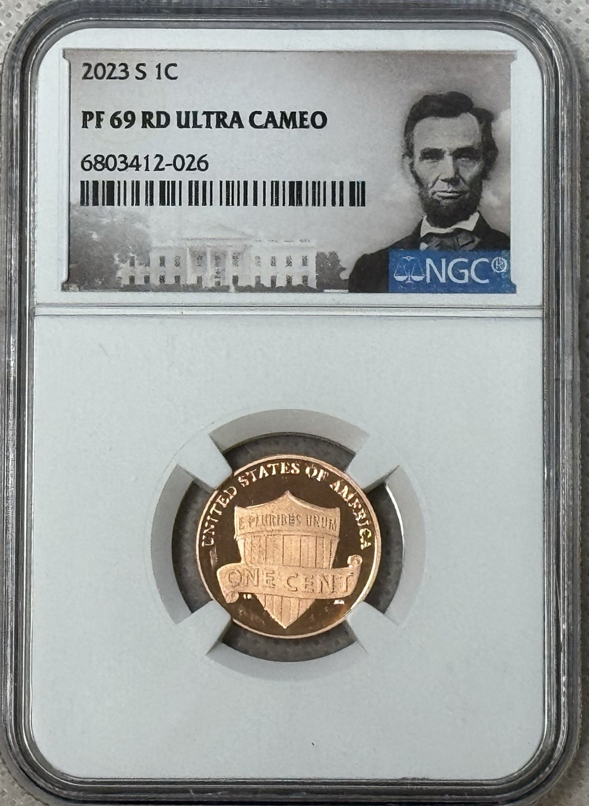2023 S Lincoln Shield Cent NGC PF69 Ultra Cameo - San Francisco