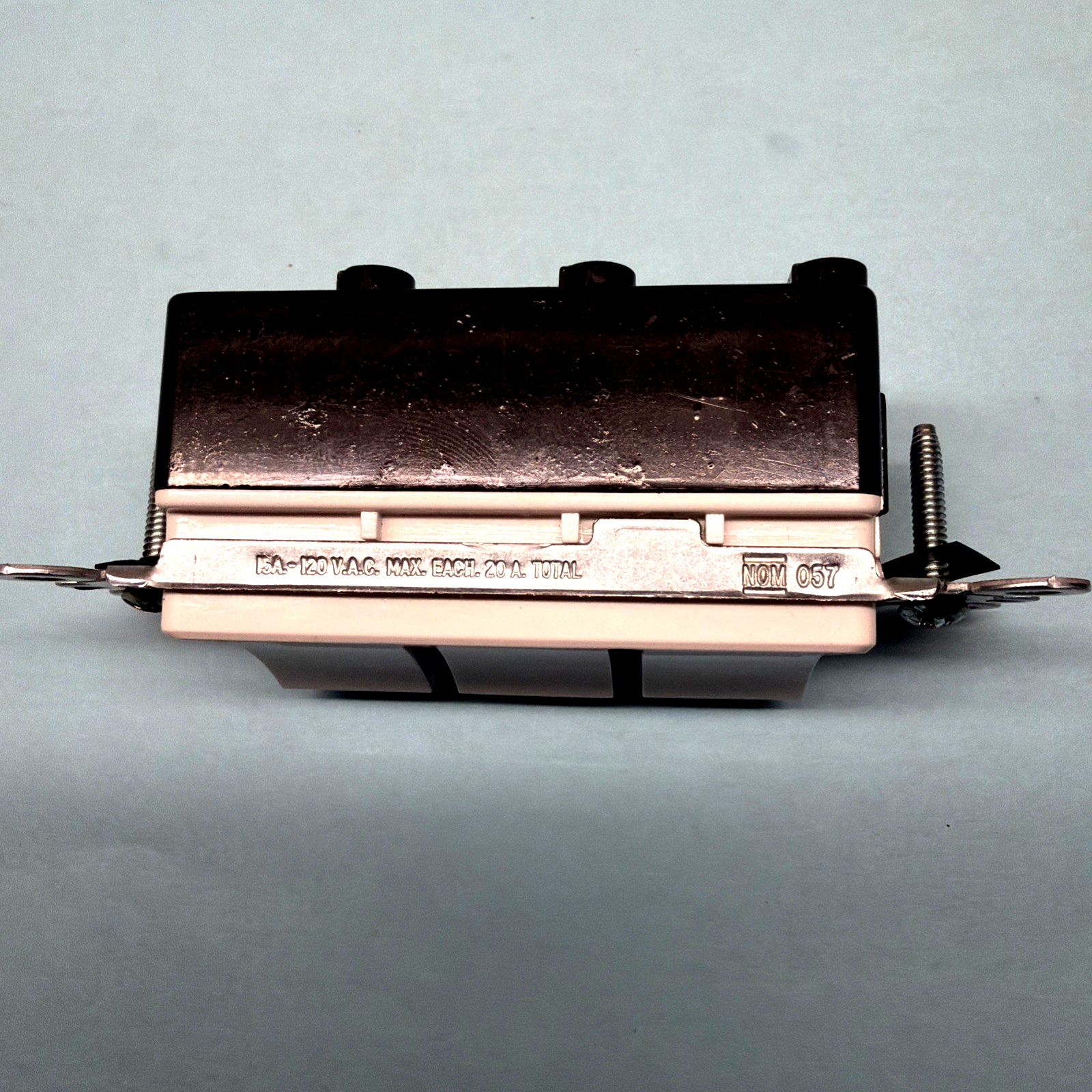 NEW Leviton Decora 15 Amp 3-Rocker Combination Switch, White 1755-WS NOS