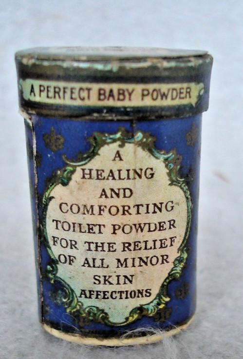 1950,s C.F. Booth derma talcum Small SAMPLE cardboard