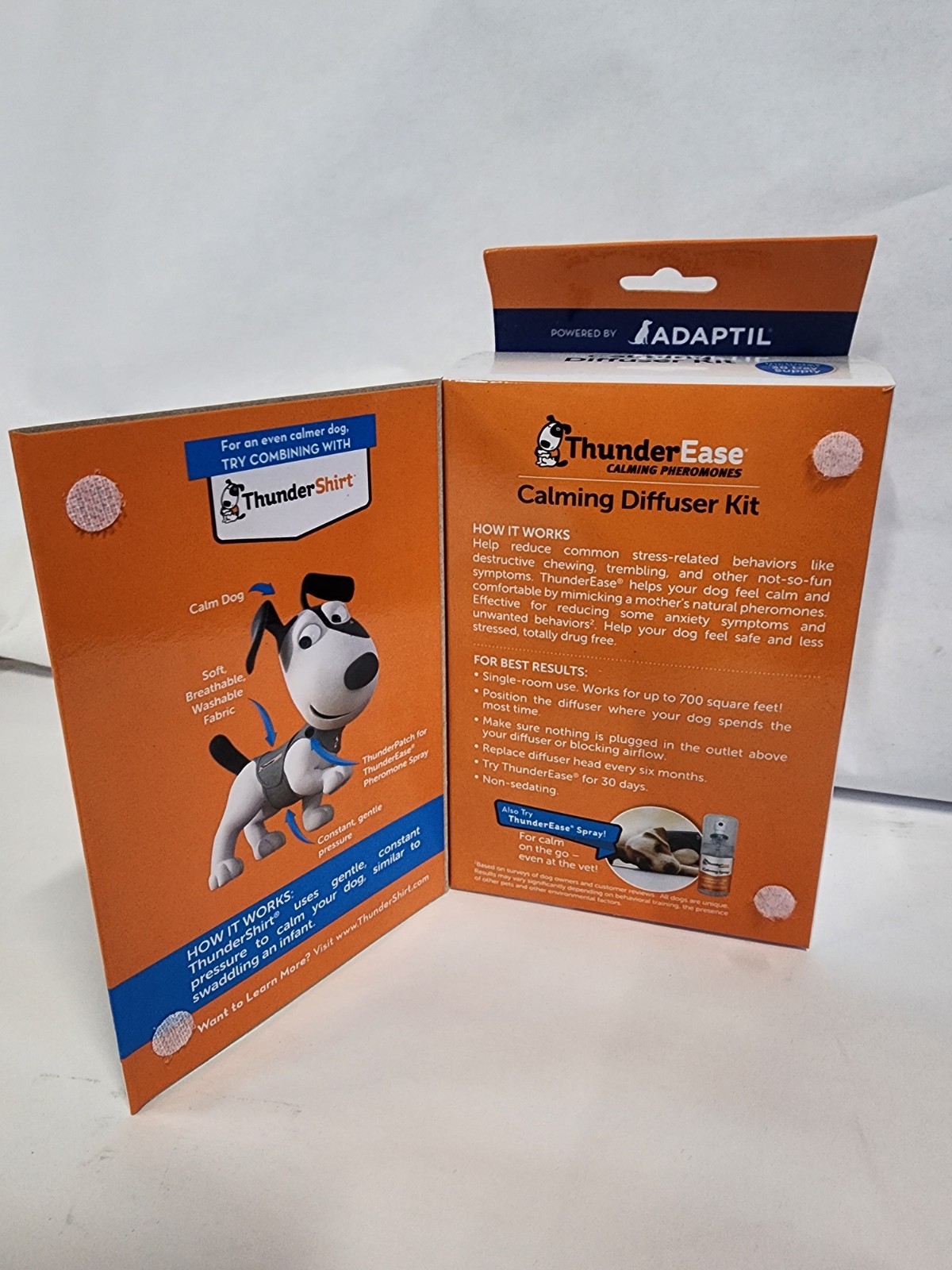 ThunderEase Adaptil Dog Calming Pheromone Plug-In Diffuser Kit 11/2027
