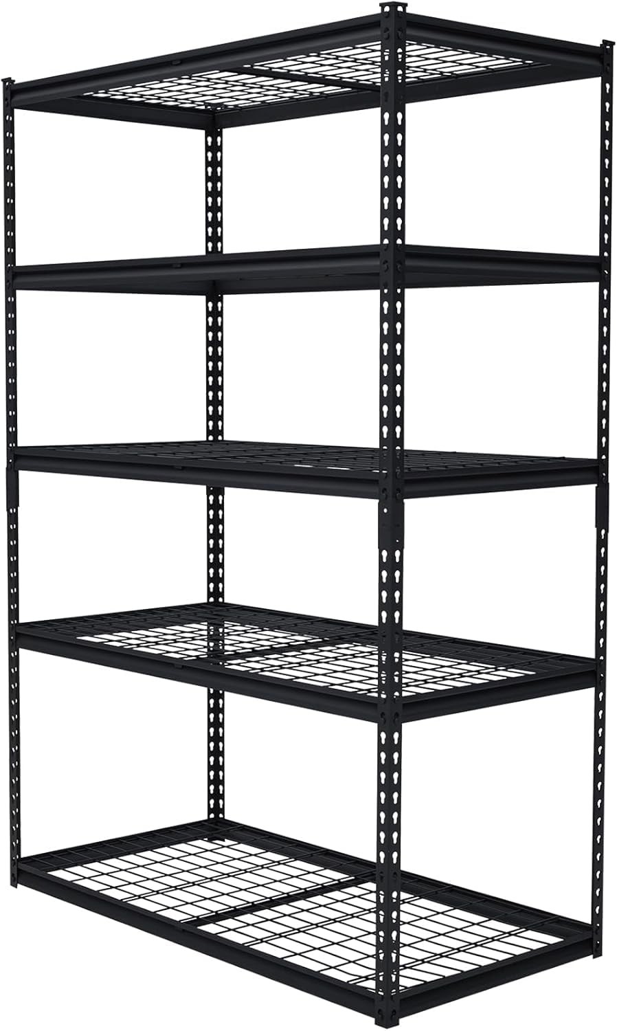 Heavy-Duty 5-Tier Storage Rack, 2500LB Capacity, 48"x24"x72" Adjustable Metal Sh